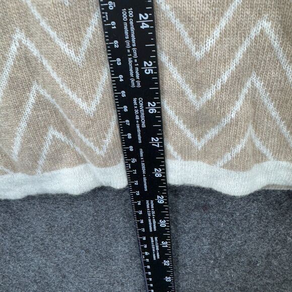 Note Di Anita Cardigan Women's One Size Beige Vest Sweater Wool Cashmere Blend - Picture 7 of 8